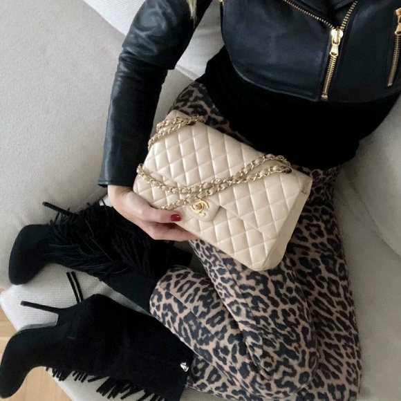Zara Pants - ZARA Suede Leopard Leggings